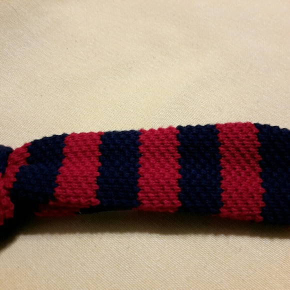 Mud Pie Infant Sweater Knit Tie (Red/Blue) - Picture 3 of 5